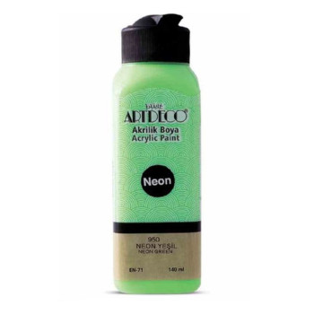 Artdeco Y-070R-950 Akrilik Boya 140 Ml Neon Yeşil