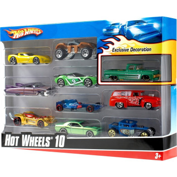 Mattel Hw 54886 10Lu Arabalar Setı-6