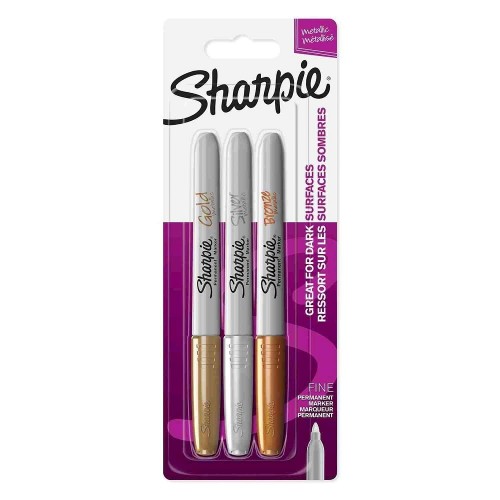 Sharpie 2024305 Fine Karışık Renk 3 Lü