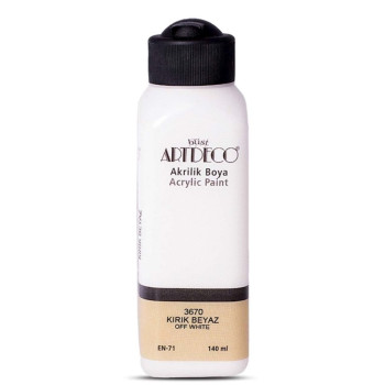 Artdeco Y-070R-3670 Akrilik Boya 140 Ml K. Beyaz