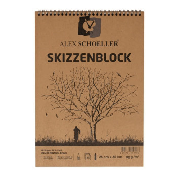 Alex Schoeller Kraft Resim Blok Spiral 25X35 30 Yp