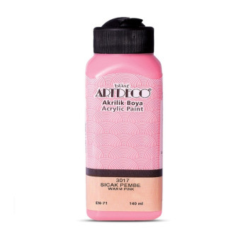 Artdeco 3017 Akrilik Boya 140 Ml Sıcak Pembe