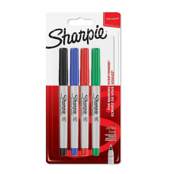 Sharpie 1985879 Ultra Fine Süper İnce 4 Lü