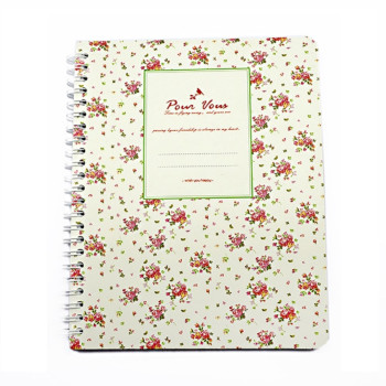 Taros 3952 A/5 Flower Sert Kapak Spiralli Defter