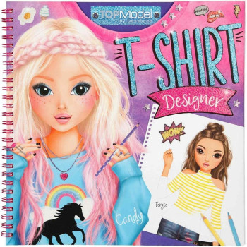 Top Model T-Shirt Designer Coloring Book