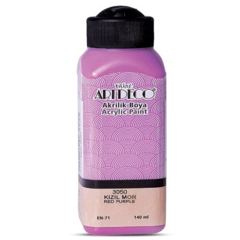 Artdeco Y-070R-3050 Akrilik Boya 140 Ml Kızıl Mor