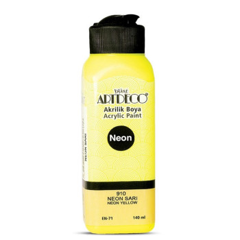 Artdeco Y-070R-910 Akrilik Boya 140 Ml Neon Sarı