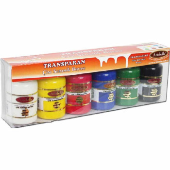 Artabella Transparan Seramik Boyası 6Lı Set