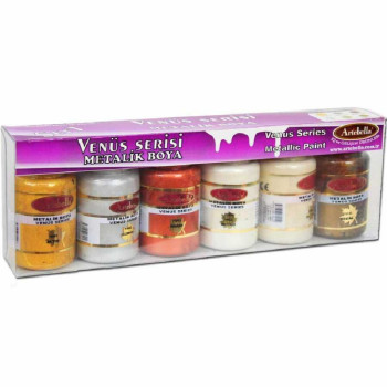 Artabella Venüs Metalik Boya 6 Lı Set