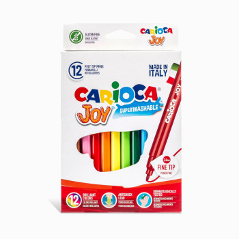 Carioca 40614 Joy Süper Keçeli Yıkanabilir 12 Renk
