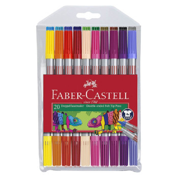 Faber CastellÇift Taraflı Keçeli Kalem 20 Renk