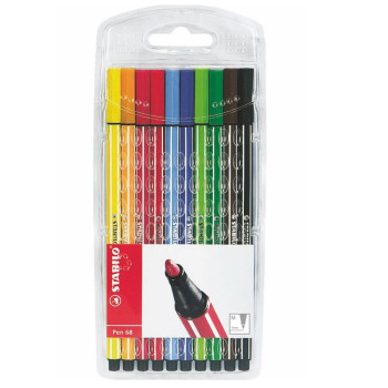 Stabilo 6810/Pl Pen 68 Şeffaf 10 Renk Paket