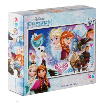 Onur 35 Parça Puzzle Lisanslı Frozen