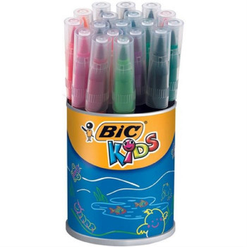 Bic 828965 Vısa Fırça Uç Keçeli Kalem 18 Renk