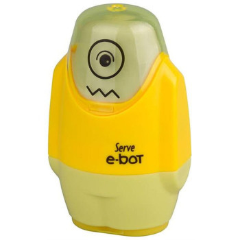 Serve E-Bot Silgili Kalemtraş Sarı