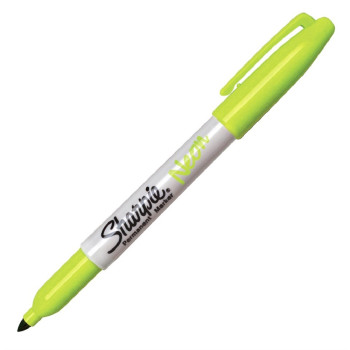 Sharpie 1881134 Fine Permanet Markör Yeşil Neon